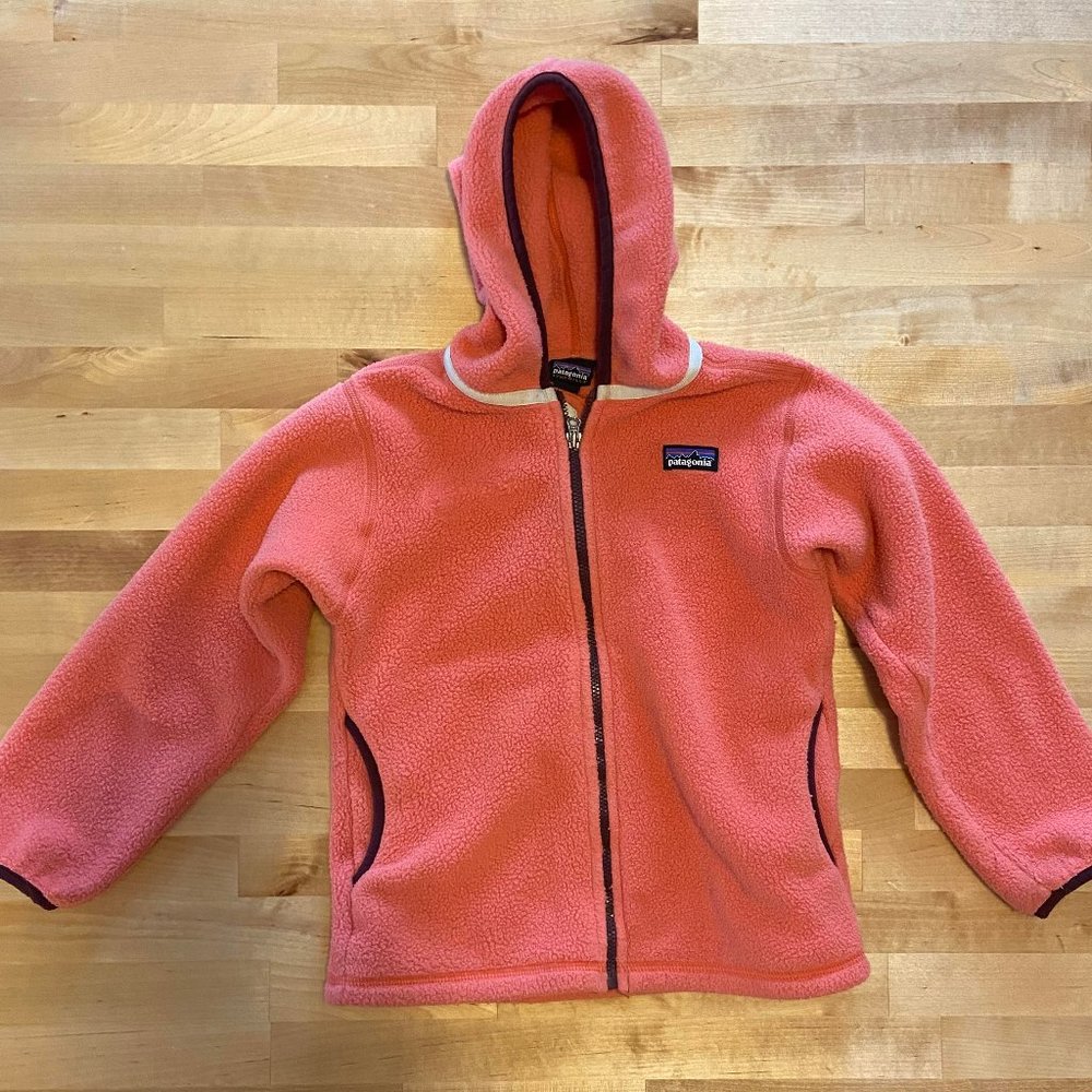 Patagonia Pink Synchilla Fleece Cardigan - 5T